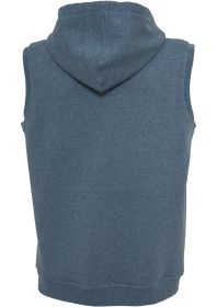 Urban Classics TB487 Melange Sleeveless Ziphoody Navy