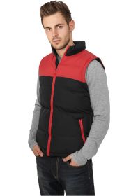 Urban Classics TB346 2-Tone Bubble Vest Black/Red