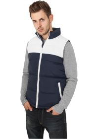 Urban Classics TB346 2-Tone Bubble Vest Navy/White