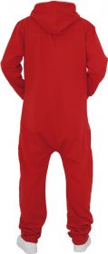 Urban Classics TB277 Sweat Jumpsuit Red/White