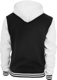 Urban Classics 2-Tone Zip Hoody TB287 Black/White