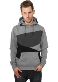 Urban Classics Zig Zag Hoody TB205 Grey/Black/Charcoal
