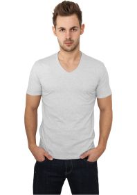 Urban Classics Melange V-Neck Pocket Tee TB484 Lightgrey