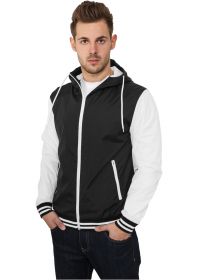 Urban Classics TB509 University Windbreaker Black/White