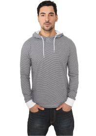 Urban Classics TB501 Stripe Jersey Hoody Navy/White