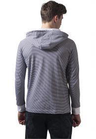 Urban Classics TB501 Stripe Jersey Hoody Navy/White