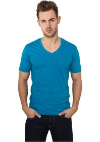 Urban Classics V-Neck Pocket Tee TB497 Turquoise