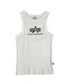 Alpha Industries Logo Tank weiss/black 151503