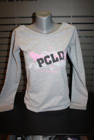 Picaldi 3706 Damen Langarm Shirt grau-rosa