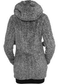 Urban Classics TB616 Ladies Melange Teddy Zip Hoody