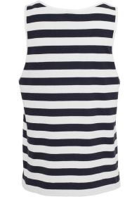 Urban Classics TB499 Stripe Big Tank White/Navy