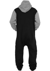Urban Classics TB629 College Sweat Jumpsuit Black/Grey