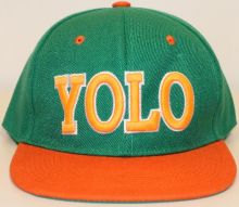American Live Snapback Cap YOLO Green/Orange
