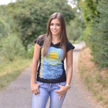 Zoonamo Damen T-Shirt Kasachstan Classic