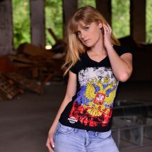 Zoonamo Damen T-Shirt  Russland Classic