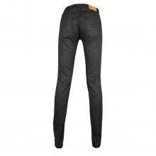 Viazoni Jeans Viola black mit Blumenmustern