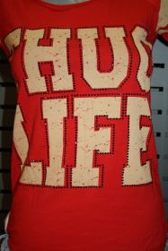 Thug Life Damen T-Shirt rot TLWF12TS08