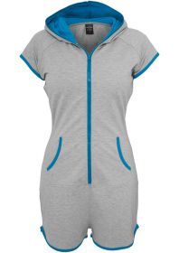Urban Classics TB465 Ladies Hot Jumpsuit grey/türkies