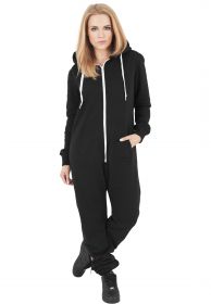 Urban Classics TB1077 Sweat Jumpsuit black/white