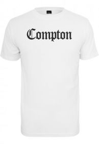 Thug Life T-Shirt COMPTON MT268 white donna