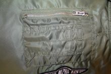 Alpha Industries MA-1 DOG Nylon Flight Jacket sage green