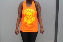 Thug Life Damen Tank Top IBIZA Skull TLWS13-MOD8 orange