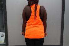 Thug Life Damen Tank Top IBIZA Skull TLWS13-MOD8 orange