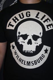 Thug Life T-Shirt Skull Wilhelmsburg black TLTS-Wil17