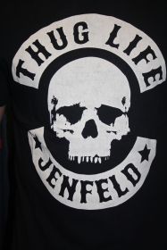 Thug Life T-Shirt Skull JENFELD black TLS17-Jen17