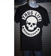 Thug Life T-Shirt Skull Mmmeltown black TLTS-Mm17