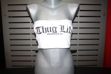 Thug Life Damen Bandeau weiss TLW201707
