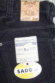 Diesel Jeans Saddle Cord antrazit