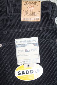 Diesel Jeans Saddle Cord antrazit