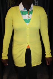 SEM PER LEI Damen Cardigan CA 45890 gelb