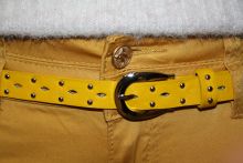 reals Damen skinny jeans gelb