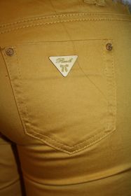 reals Damen skinny jeans gelb