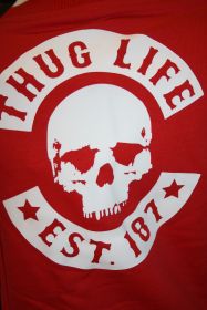 Thug Life Damen Sweatjacke rot TLWF12J15