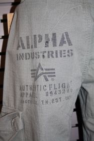 Alpha Industries Pocket Print R/S vintage green