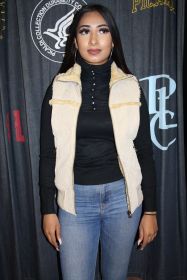 arqueonautas Damen Leder-/Fellweste Gr. S