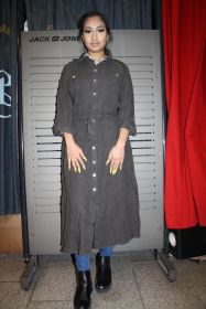 Lui e Lui Leinenkleid brau