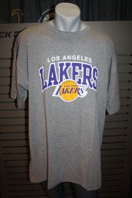 Mitchell & Ness NBA T-Shirt LA Lakers grau