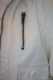 KILKY Damen Lederjacke GLITZY creme weiss