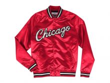 Mitchell & Ness NBA Chicago Bulls Satin Jacket red