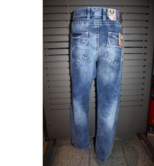 Viazoni Jeans Hugo LIMA mit weissen Ziernähten