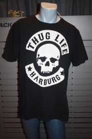 Thug Life T-Shirt Skull HARBURG black TLTS-HAR21