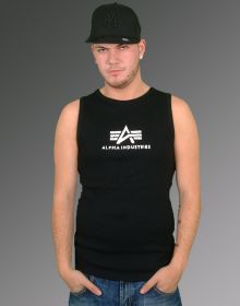 Alpha Industries Logo Tank schwarz 151503