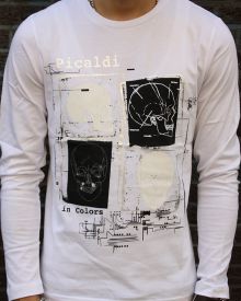 Picaldi 3005 Longsleeve weiß designers4you EXCLUSIV Edition