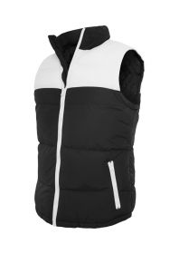 Urban Classics TB346 2-Tone Bubble Vest Black/White