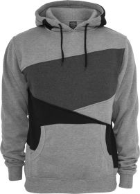 Urban Classics Zig Zag Hoody TB205 Grey/Black/Charcoal
