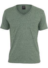 Urban Classics Melange V-Neck Pocket Tee TB484 Green